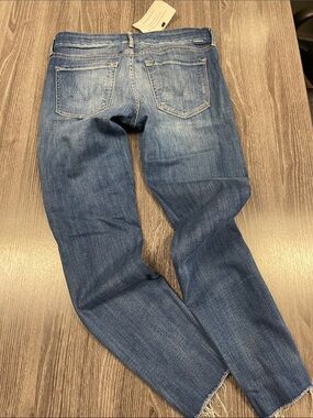Mother jeans looker ankle fray 27